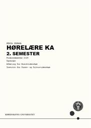 Hørelære, KA. 2. semester FS25