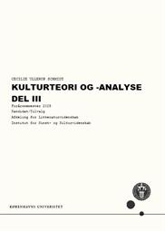 Kulturteori og -analyse, del III FS25